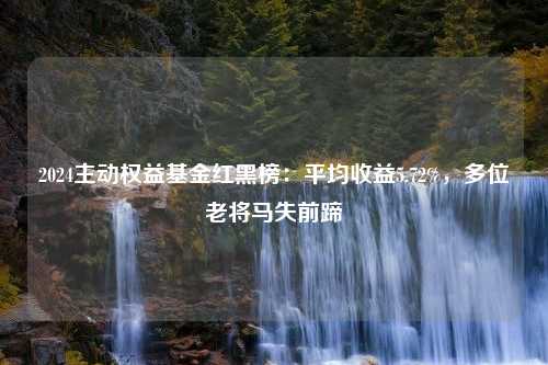 2024主动权益基金红黑榜：平均收益5.72%，多位老将马失前蹄