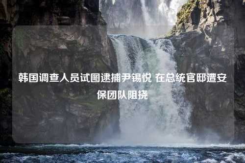 韩国调查人员试图逮捕尹锡悦 在总统官邸遭安保团队阻挠