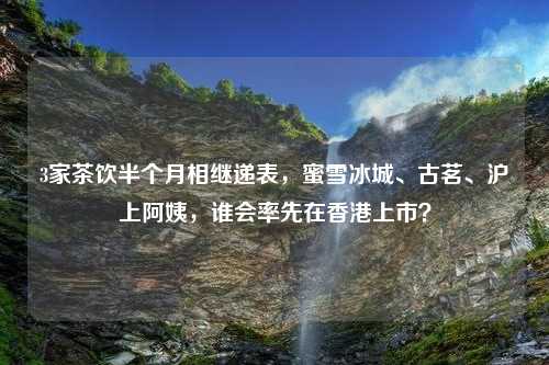 3家茶饮半个月相继递表，蜜雪冰城、古茗、沪上阿姨，谁会率先在香港上市？