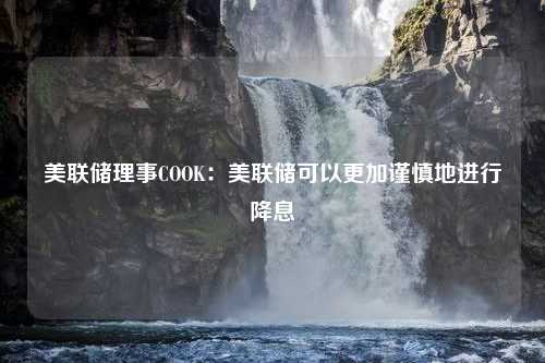 美联储理事COOK：美联储可以更加谨慎地进行降息